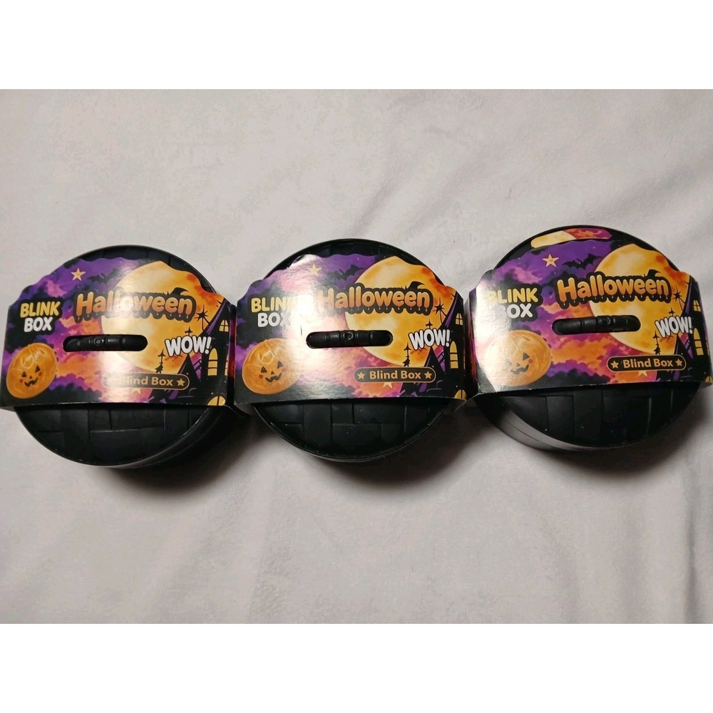 3 Halloween Mystery Dumpling Squishy Blind Box Stress Toy New, Blink Boxes
